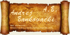 Andrej Bankovački vizit kartica